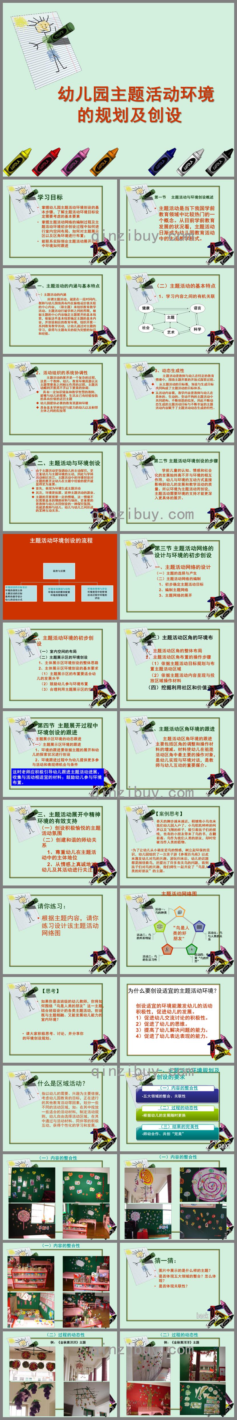 幼儿园主题活动环境创设PPT课件