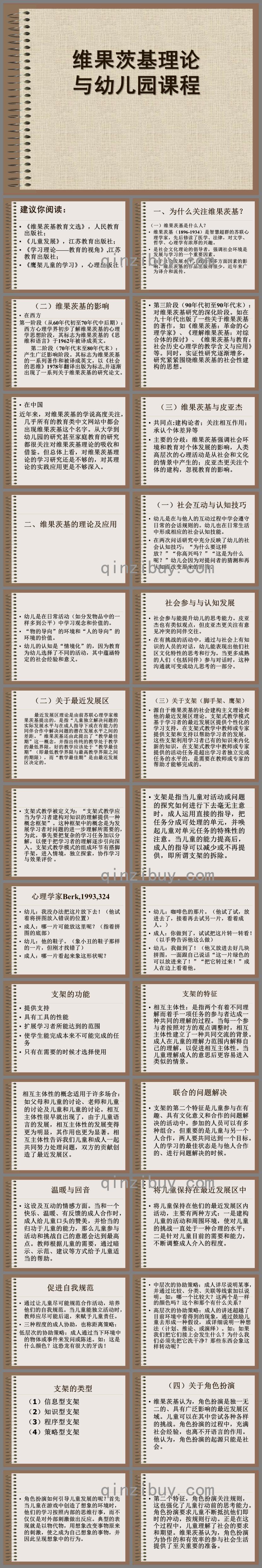 维果茨基理论与幼儿园课程的设计与实施PPT课件