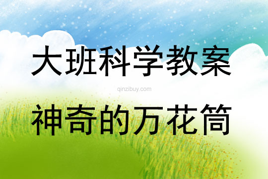 大班科学活动神奇的万花筒教案反思