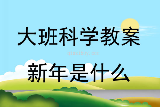 大班科学活动教案：新年是什么教案