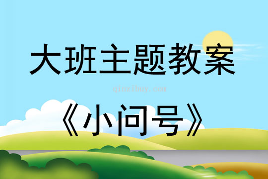 大班主题小问号教案反思