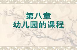第八章幼儿园的课程PPT课件