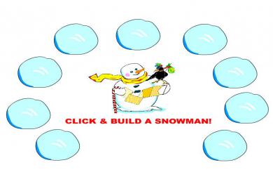 幼儿游戏打扮雪人FLASH课件动画