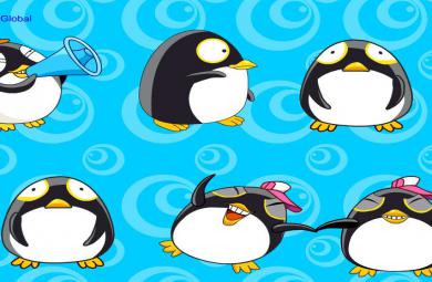 幼儿园可爱的小企鹅FLASH课件动画