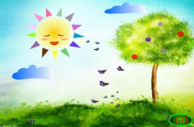 幼儿园小班语言活动太阳和月亮FLASH课件动画