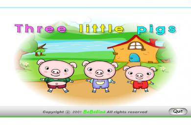 幼儿园英语三只小猪FLASH课件动画