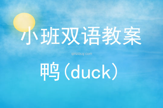 小班双语活动鸭(duck)教案
