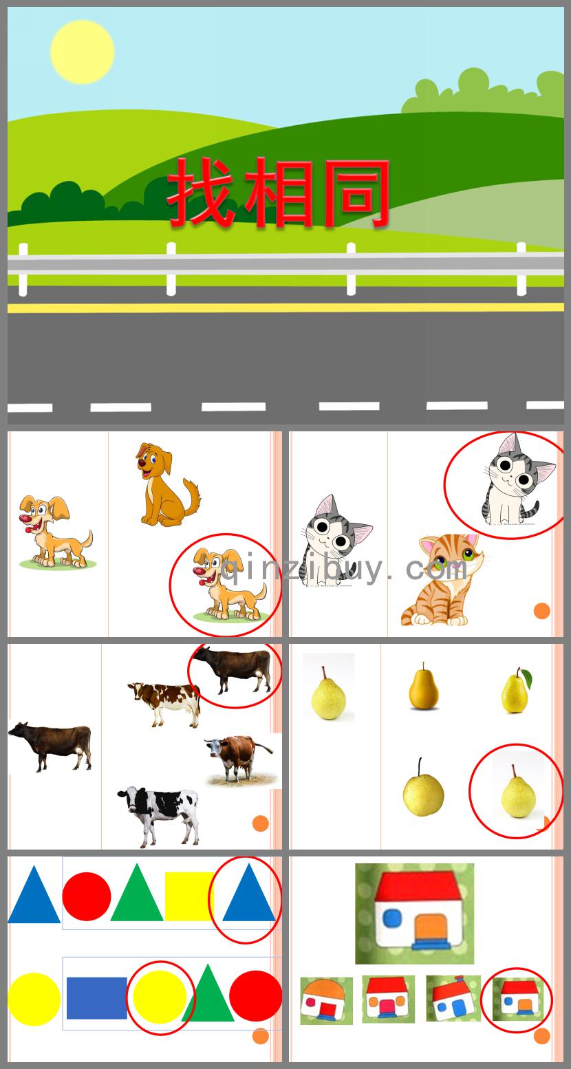 小班数学活动找相同PPT课件