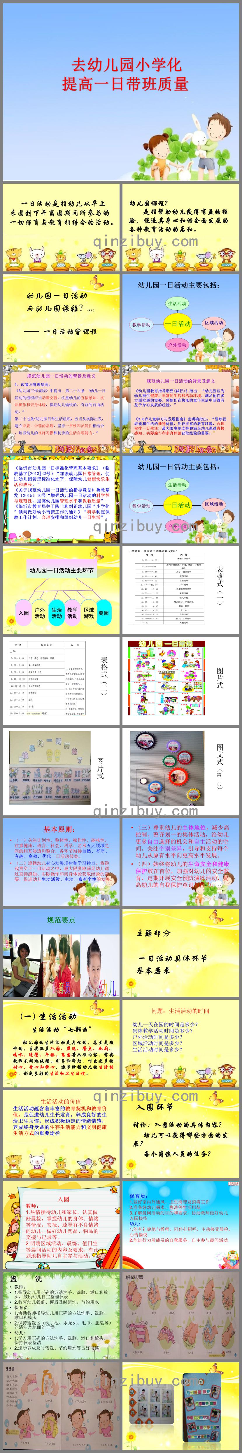 规范幼儿园一日活动PPT课件