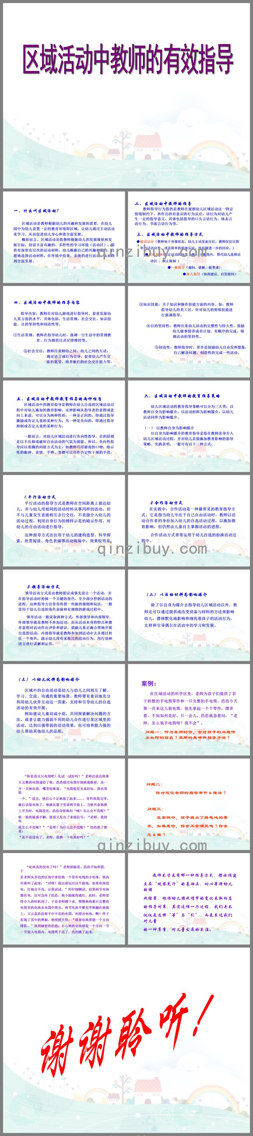 区域活动的教师有效指导PPT课件