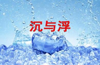 大班科学公开课沉与浮PPT课件