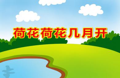 中班语言活动荷花荷花几月开PPT课件