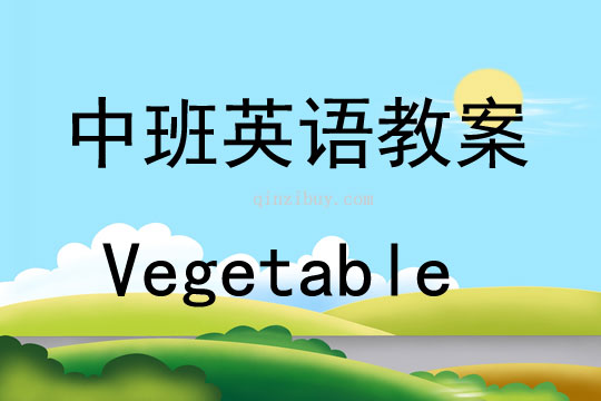 中班英语Vegetable说课稿教案反思