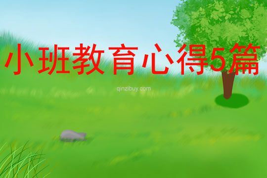小班教育心得5篇