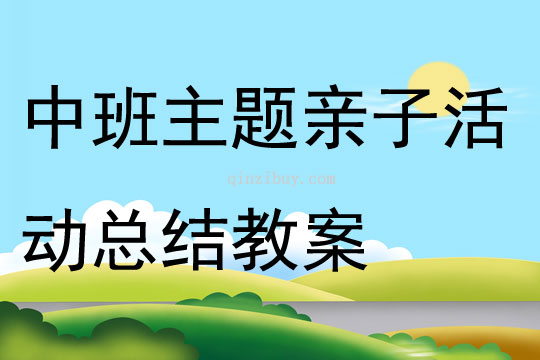 中班主题亲子活动总结教案
