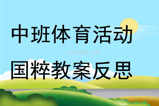 中班体育活动国粹教案反思