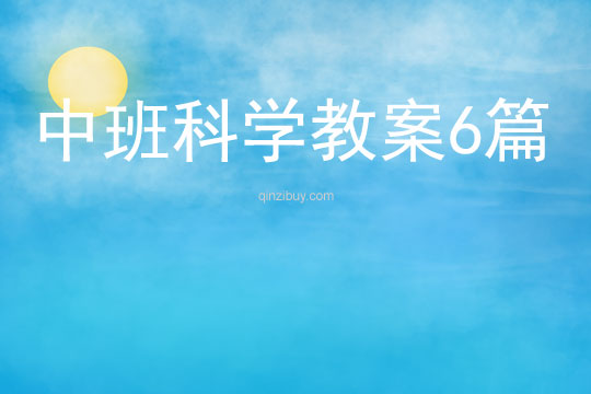 中班科学教案6篇