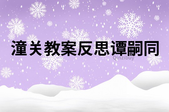 潼关教案反思谭嗣同