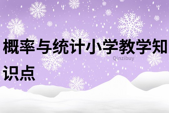 概率与统计小学教学知识点