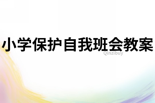 小学保护自我班会教案