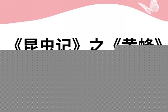 《昆虫记》之《黄蜂》读后感