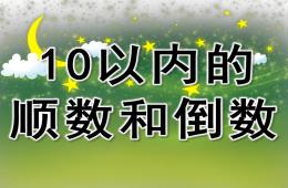 大班数学10以内的顺数和倒数PPT课件