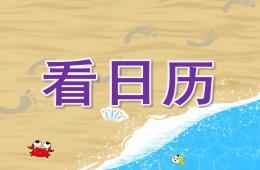大班看日历PPT课件