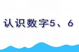 中班数学认识数字5、6PPT课件