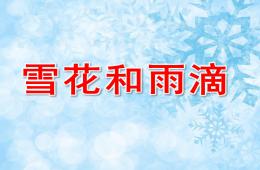 中班雪花和雨滴PPT课件音乐