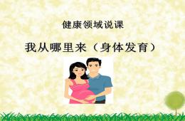 大班健康说课我从哪里来PPT课件