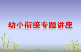 幼小衔接专题讲座PPT课件
