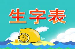 小班识字生字表PPT课件