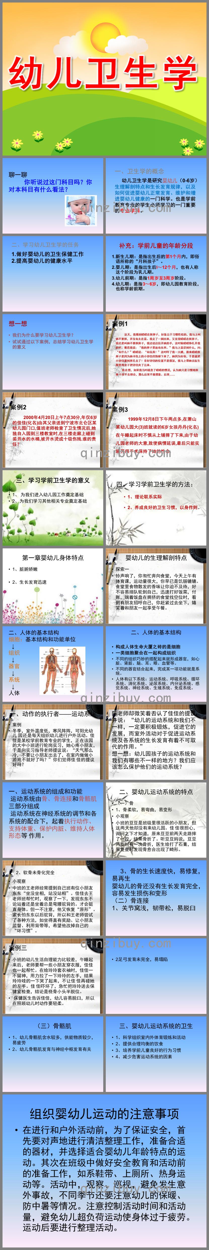 幼儿卫生学学前教育专业PPT课件