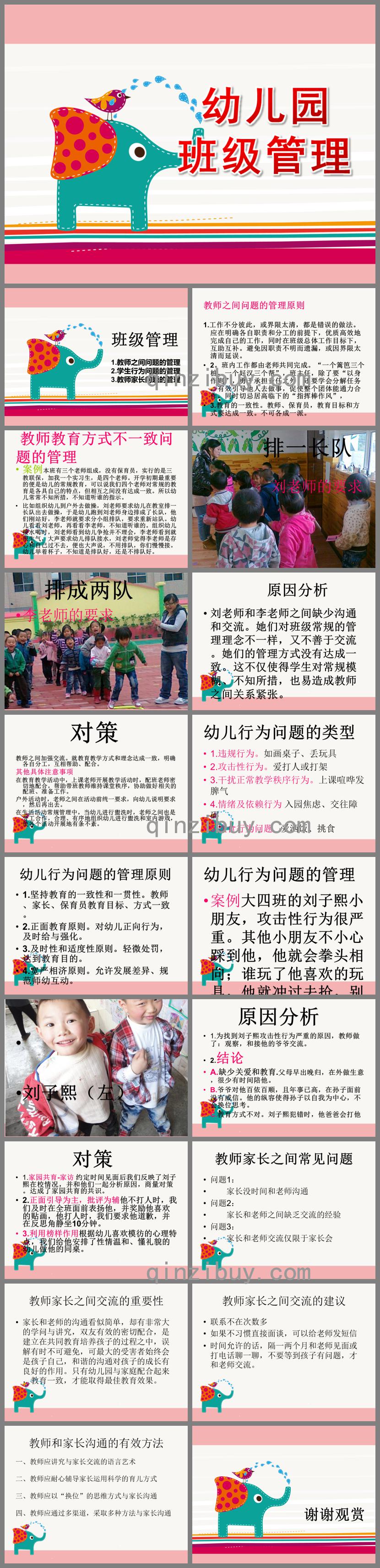 幼儿园班级管理PPT课件