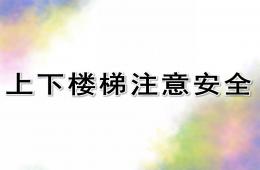 幼儿园上下楼梯注意安全PPT课件
