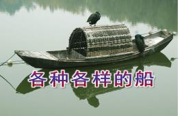中班活动各种各样的船PPT课件
