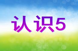 幼儿园认识数字5PPT课件