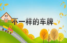 大班数学不一样的车牌PPT课件