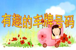 大班有趣的车牌号码PPT课件
