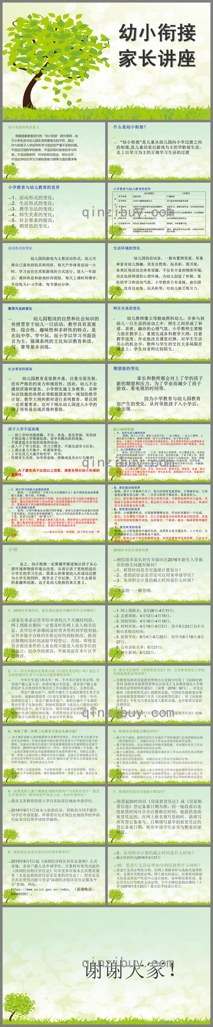 幼小衔接家长讲座PPT课件