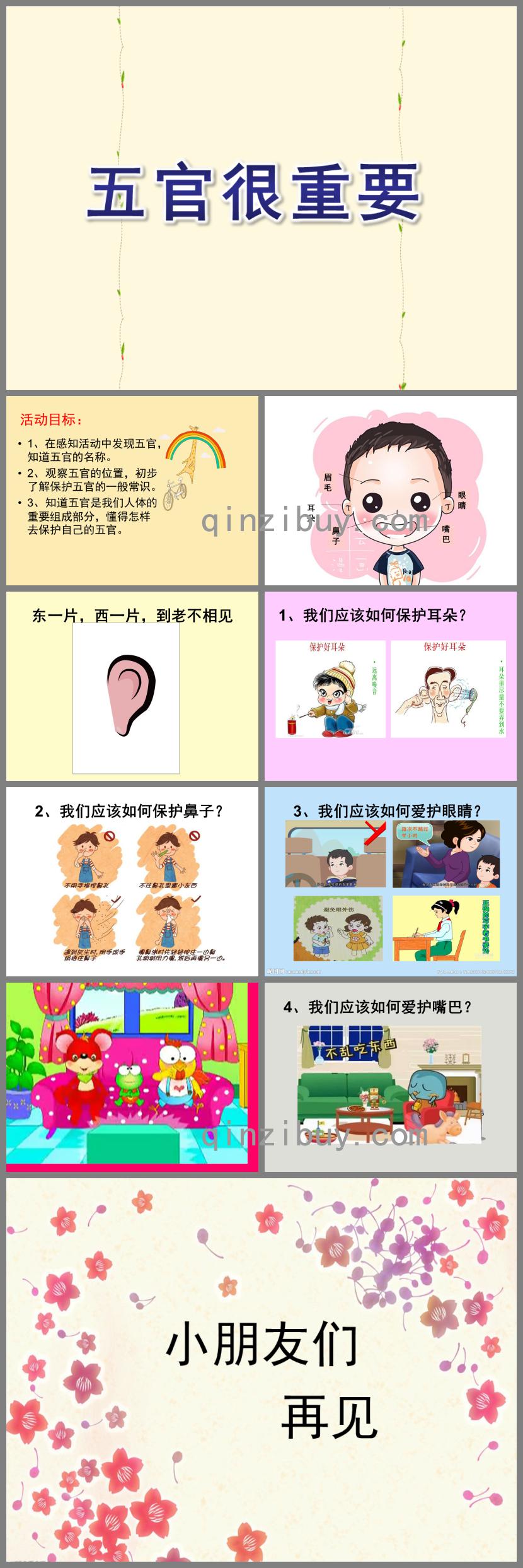 大班健康活动五官很重要PPT课件