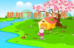 大班语言桃树下的小白兔PPT课件音乐