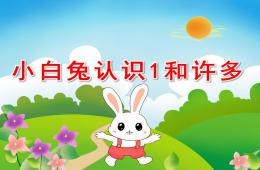 小班数学小白兔认识1和许多PPT课件