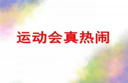 大班社会运动会真热闹PPT课件