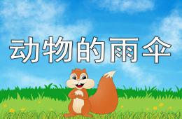中班语言活动动物的雨伞PPT课件