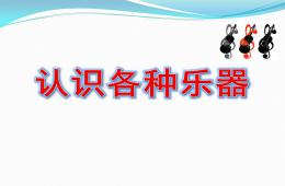 幼儿园音乐认识各种乐器PPT课件