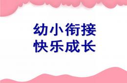 幼儿园大班幼小衔接PPT课件