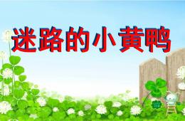 大班音乐说课稿迷路的小黄鸭PPT课件