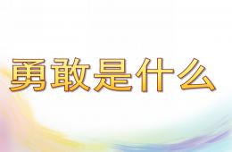 中班语言活动勇敢是什么PPT课件