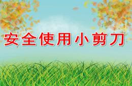 大班安全使用小剪刀PPT课件配音音乐
